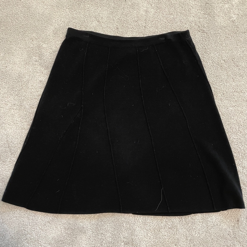 Eileen Fisher Black Skirt with Elastic Waist